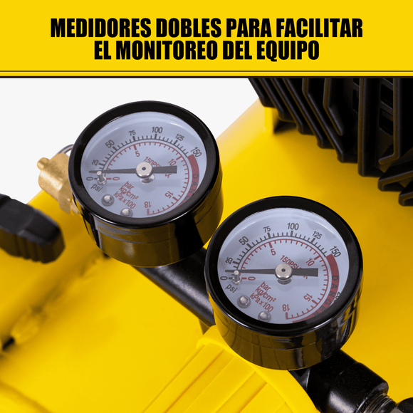 Compresor de Aire Stanley Sin Aceite Horizontal 24L 2HP — SXCMXA200601-B3
