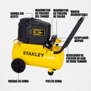 Compresor de Aire Stanley Sin Aceite Horizontal 24L 2HP — SXCMXA200601-B3-2