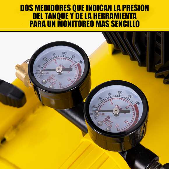 Compresor de Aire Stanley Sin Aceite Horizontal 50L 2HP — SXCMXA201301-B3