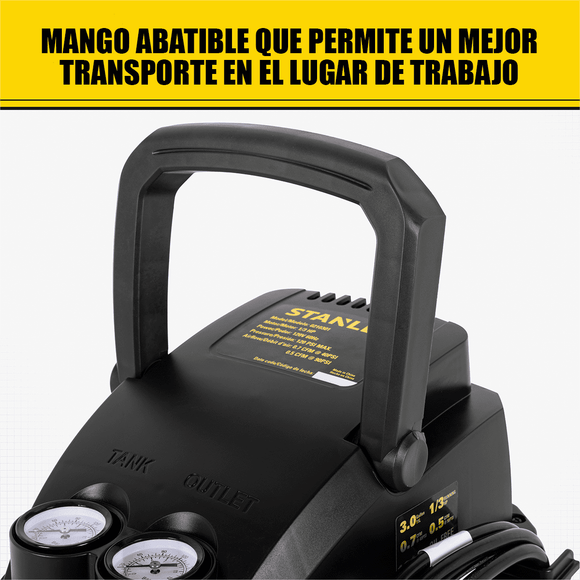 Compresor de Aire Stanley S/Aceite Pancake 3GAL 1/3HP — SXCMXA210301-B3