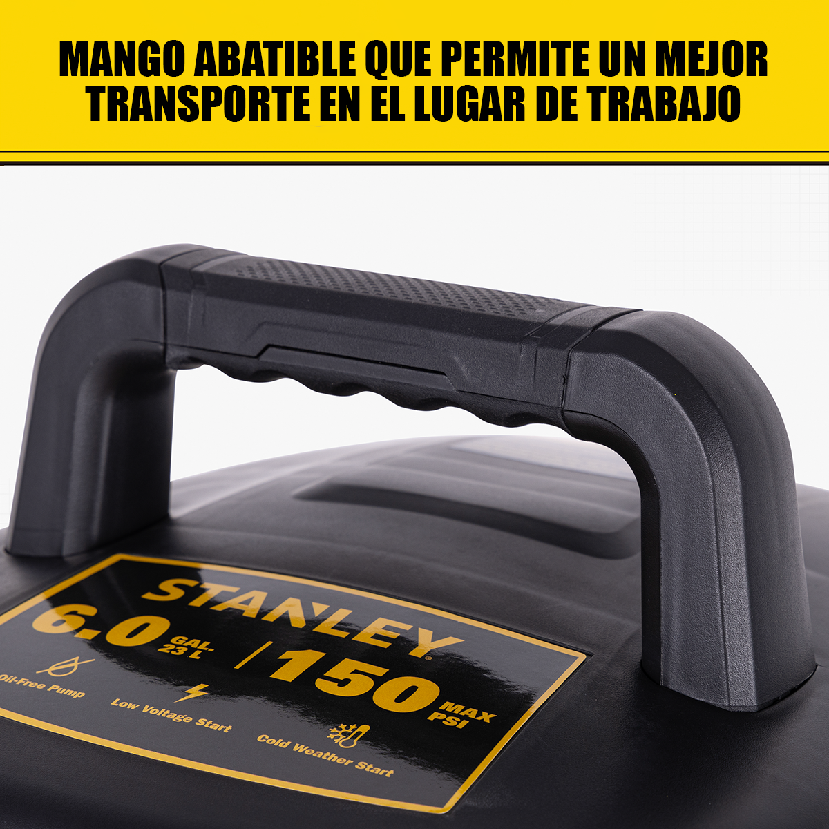 Compresor de Aire Stanley S/Aceite Pancake 6GAL 1HP — SXCMXA210601-B3