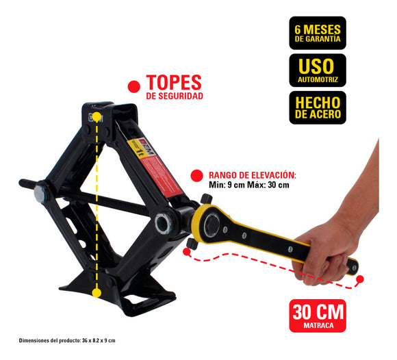 Gato Mecánico de Tijera OEM GTOEM-1 1 Ton