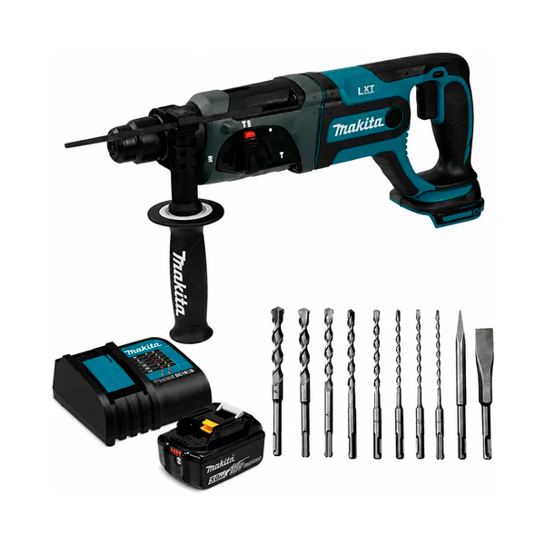 Rotomartillo SDS Plus Inalámbrico Makita DHR241STX2 18 V 1100 RPM