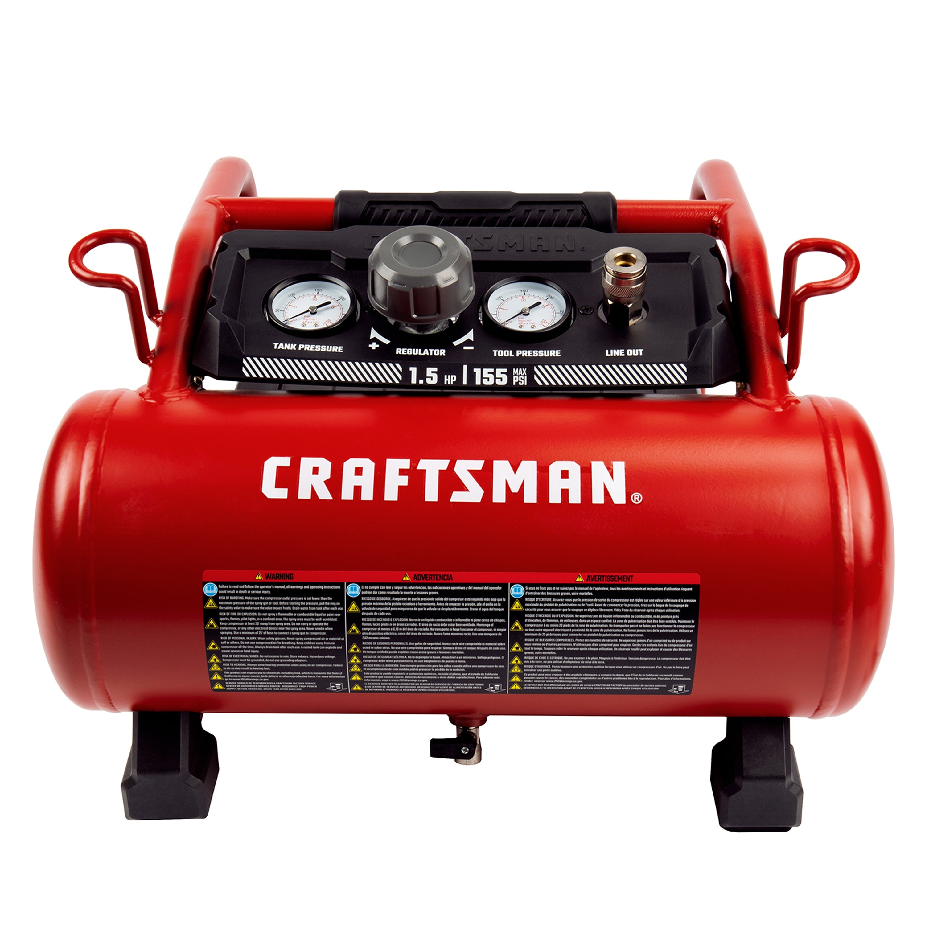 Mini Compresor Craftsman Sin Aceite 3GAL 1.5HP — CMXECXA0200341