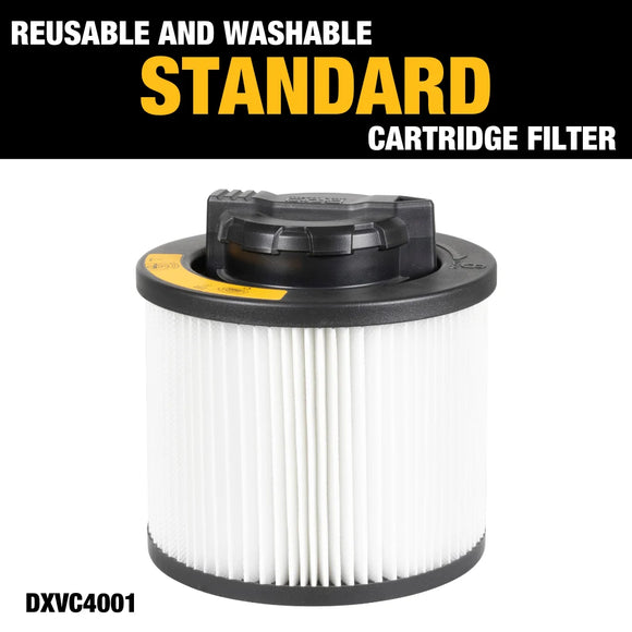Filtro de Cartucho Seco/Mojado Aspiradora Dewalt 4 a 8 GAL — DXVC4001