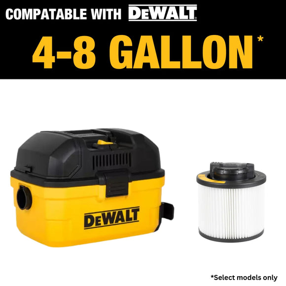 Filtro de Cartucho Seco/Mojado Aspiradora Dewalt 4 a 8 GAL — DXVC4001