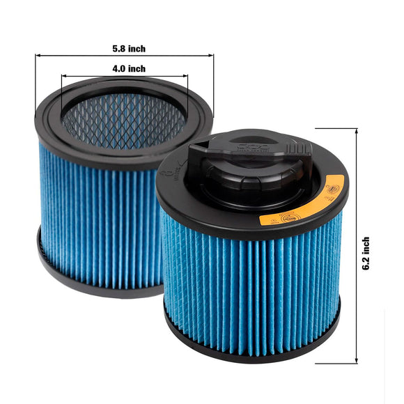 Filtro de Cartucho PREMIUM Seco/Mojado Aspiradora Dewalt 4 a 8 GAL — DXVC4002