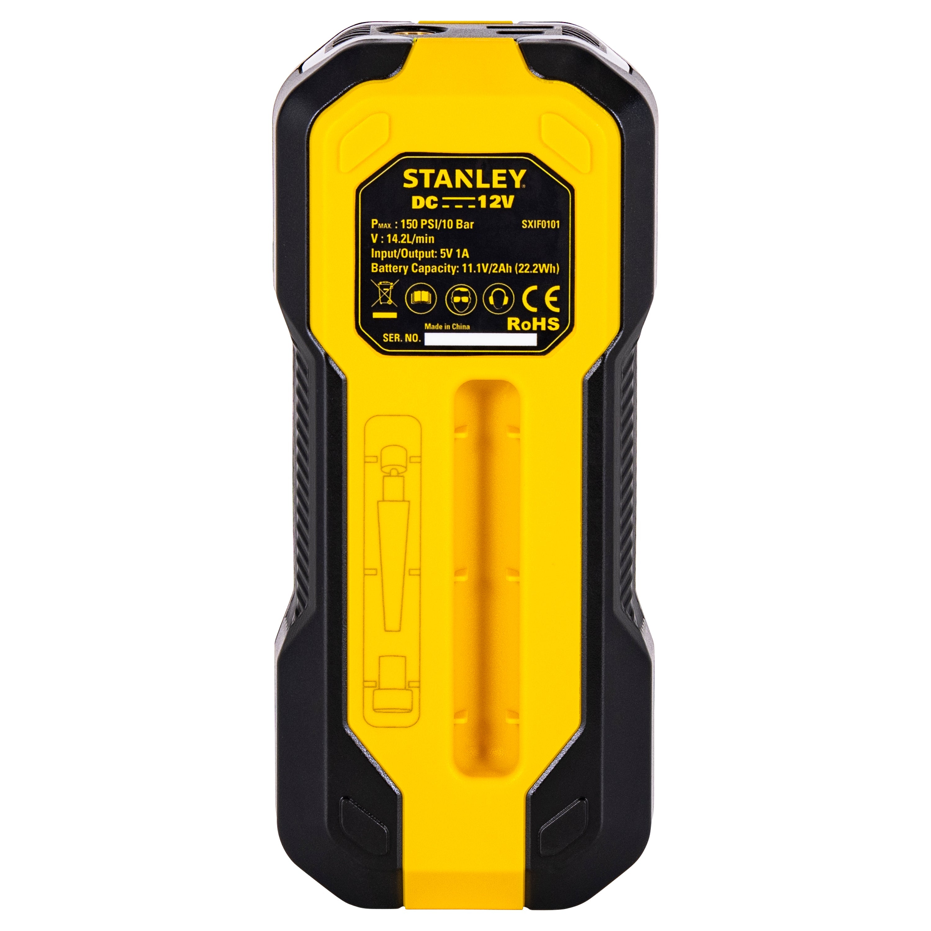 Mini Inflador Eléctrico Stanley Portátil Profesional — SXIF0101 - 0