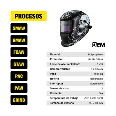 Combo Soldadora Kerhër KTI200PRO + Careta OEM Calavera - 0