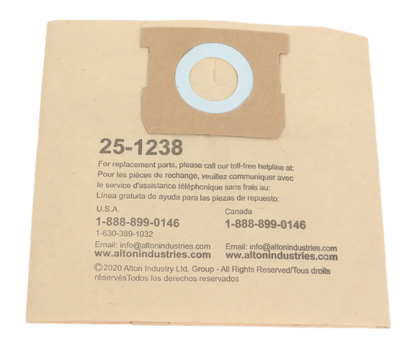 3pz — Bolsa de Filtro 1-7/8” Desechable para Aspiradora Stanley de 2.5 & 4 GAL — 25-1238