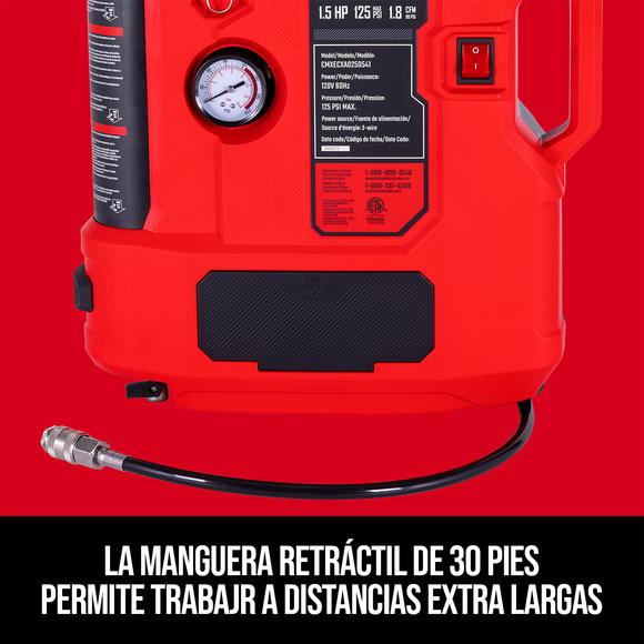 Compresor de Pared Craftsman Sin Aceite 0.5GAL 1.5HP — CMXECXA0250541