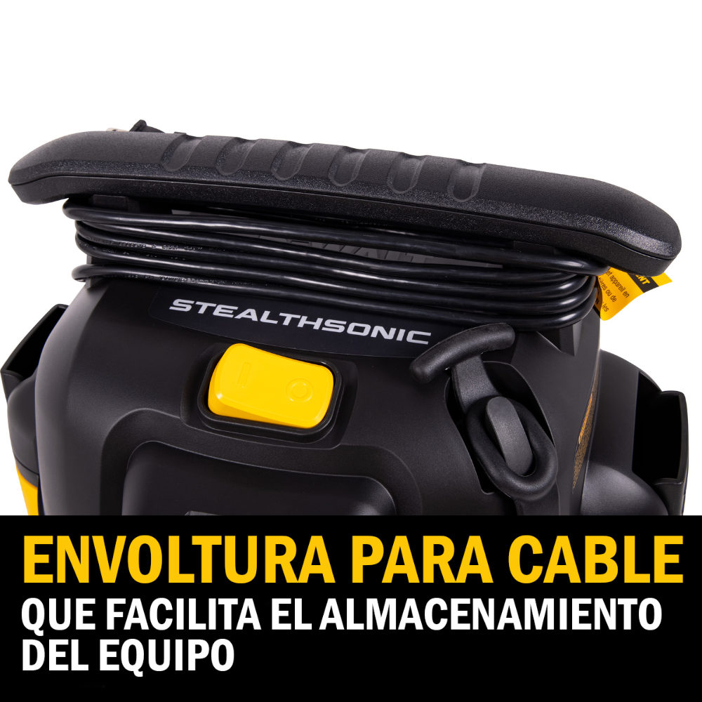 Aspiradora Seco/Mojado Dewalt Silenciosa Stealthsonic 5 Gal 4 HP DXV05P-QT