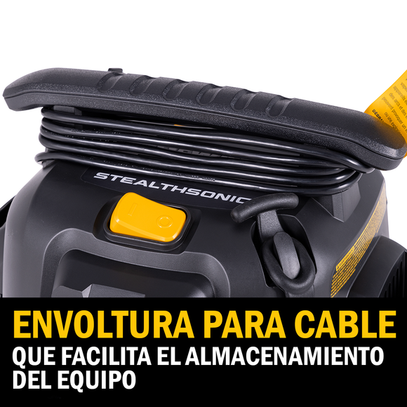 Aspiradora Seco/Mojado Dewalt Acero Inoxidable Silenciosa Stealthsonic 5 Gal 4 HP DXV05S-QT