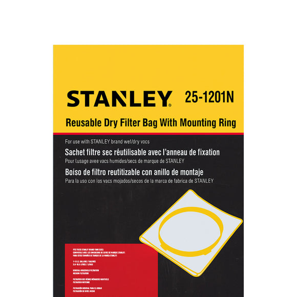 Filtro de Tela 1-7/8” Reutilizable Aspiradora Stanley Seco/Mojado de 1.5 GAL — 25-1201