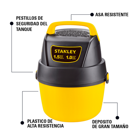 Aspiradora Mini Profesional Seco/Mojado Stanley 1Ga SL18125P