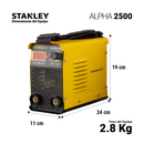 Soldadora Profesional Stanley MMA/TIG 120A 127V — Alpha 2500-8