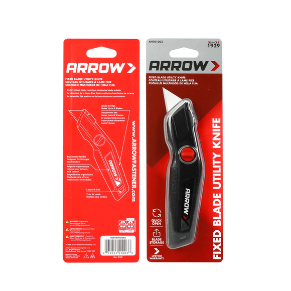 Cuchillo Multiusos de Hoja Fija Arrow Fastener AHT01003