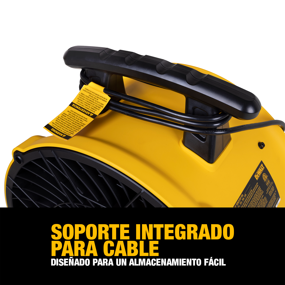 Ventilador DeWalt 3 en 1: Piso, Techo o Pared de 16″ — DXF1616