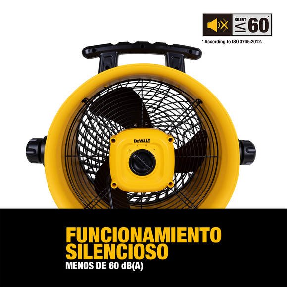 Ventilador DeWalt 3 en 1: Piso, Techo o Pared de 16″ — DXF1616