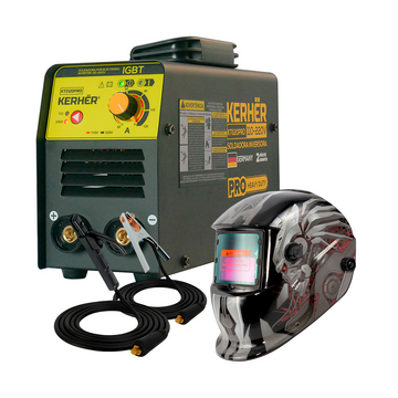 Combo Soldadora Kerhër KTI120PRO + Careta OEM Cyborg