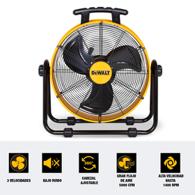 Ventilador Industrial Silencioso Dewalt DXF2043-B3 20″ 120 V - 0