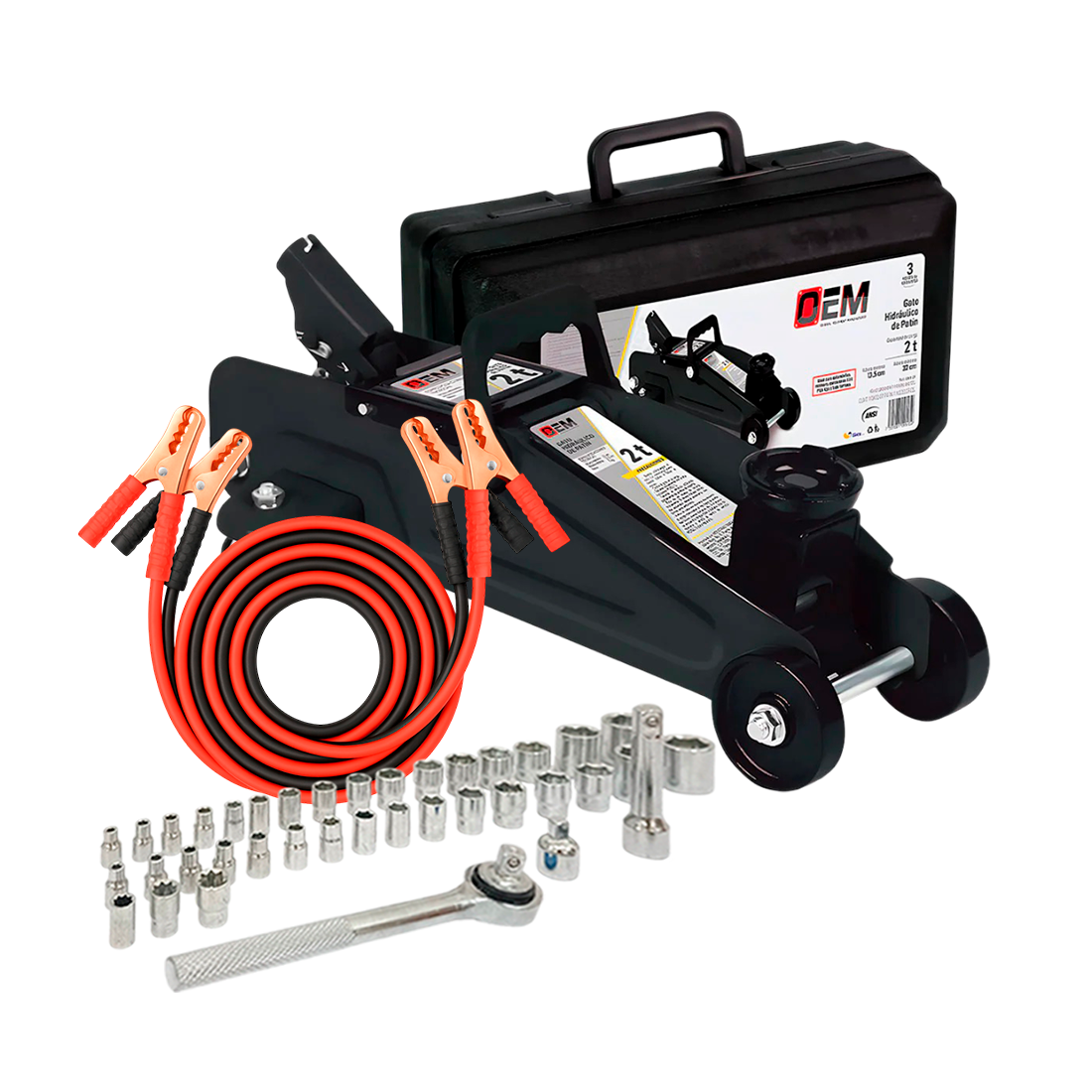 Combo Gato de Patin OEM GTOEM-2 + Cables + Autocle 40 Pzs