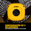 Ventilador DeWalt 3 en 1: Piso, Techo o Pared de 16″ — DXF1616-4