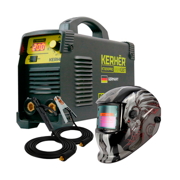 Combo Soldadora Kerhër KTI200PRO + Careta OEM Cyborg