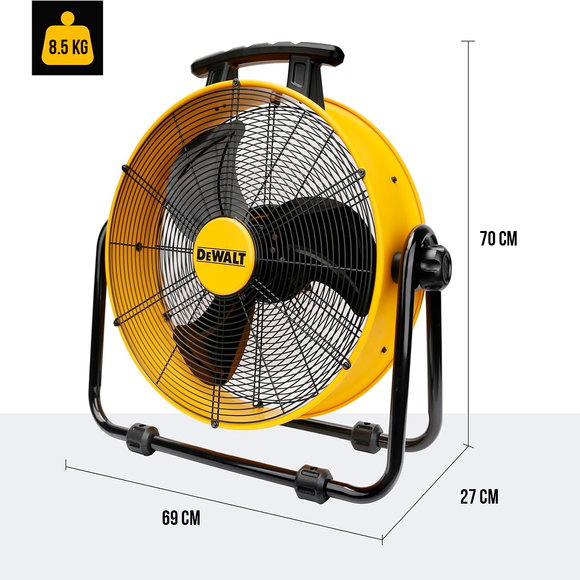 Ventilador Industrial Silencioso Dewalt DXF2043-B3 20″ 120 V
